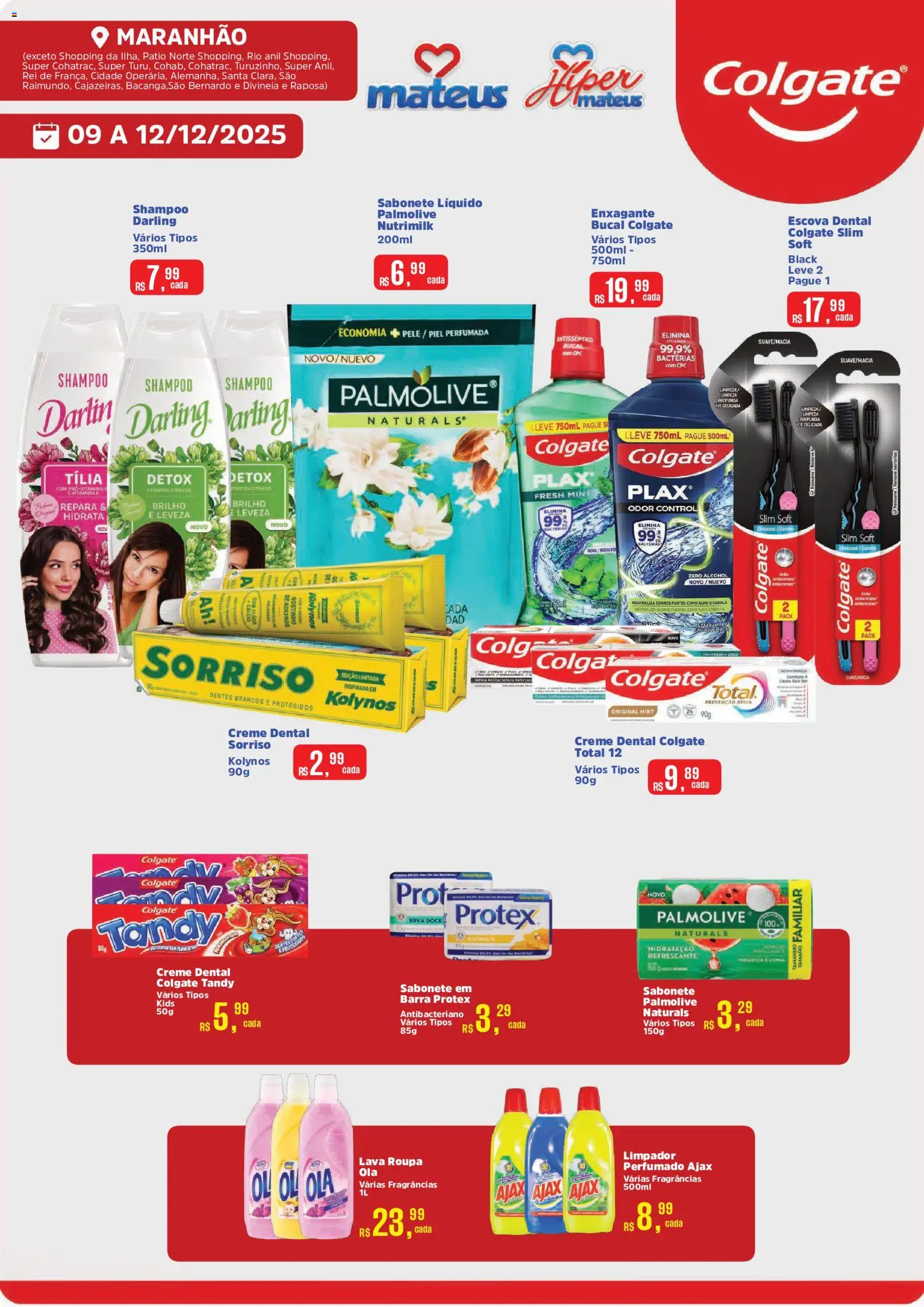 Pré-Visualização do folheto "Ofertas Colgate" da loja Mateus válido a partir de 09/12/2025