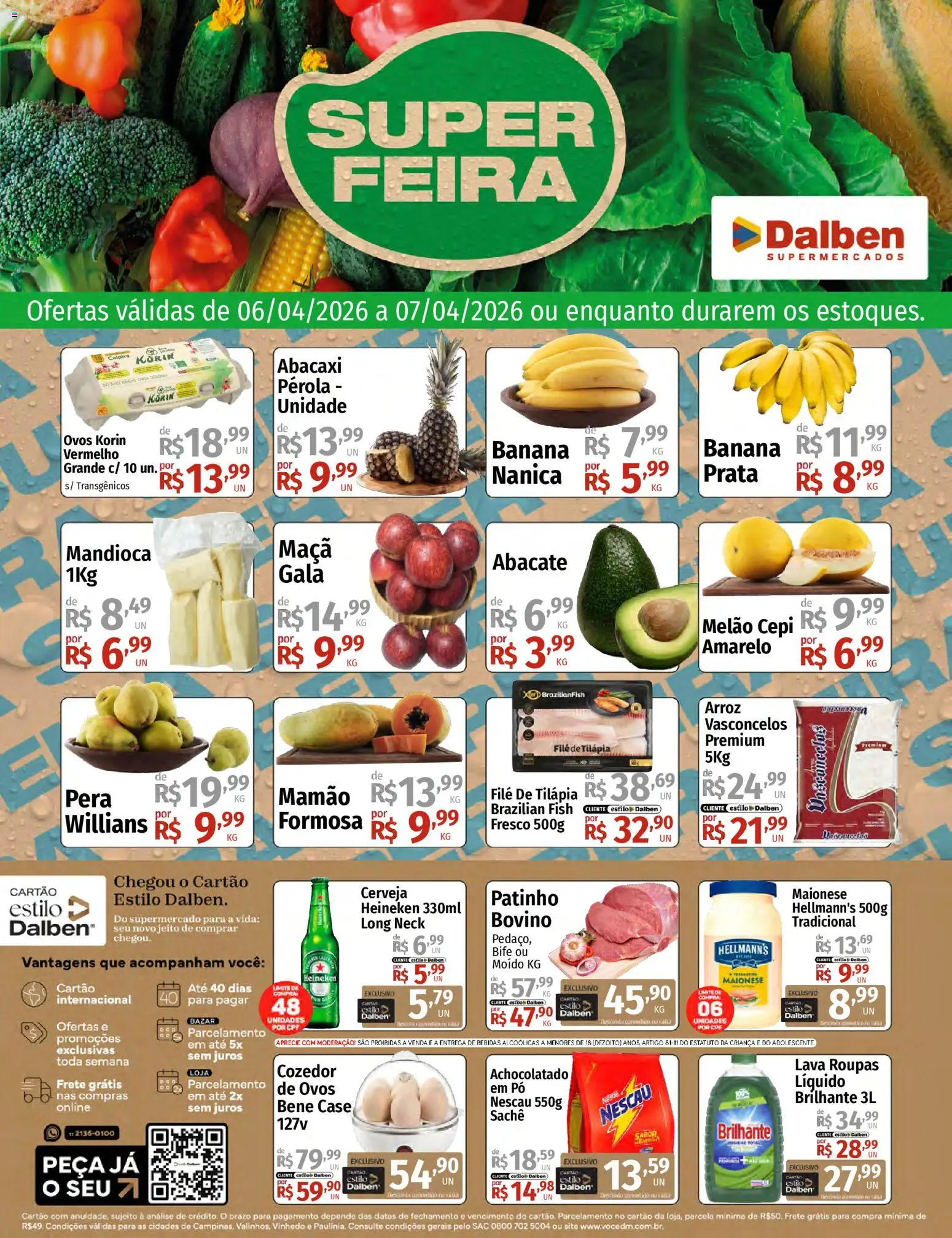 Pré-Visualização do folheto "Supermercado Dalben - Ofertas da semana" da loja Supermercado Dalben válido a partir de 06/04/2026