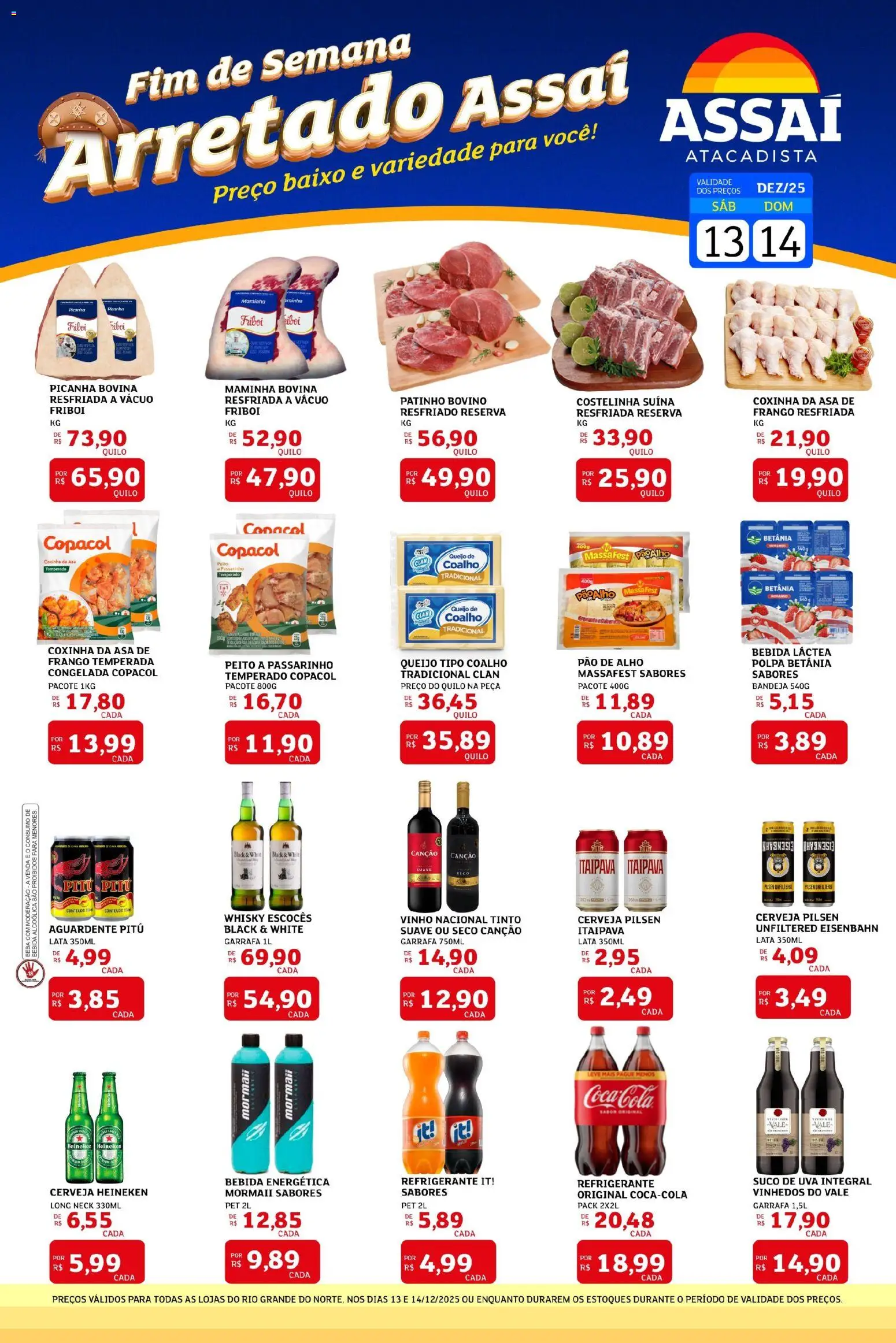 Pré-Visualização do folheto "Encarte - RN" da loja Assaí Atacadista válido a partir de 13/12/2025