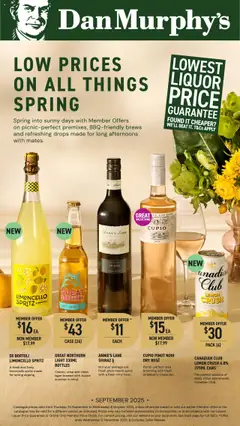 Preview of catalogue Catalogue WA from shop Dan Murphy's valid 25/09/2025
