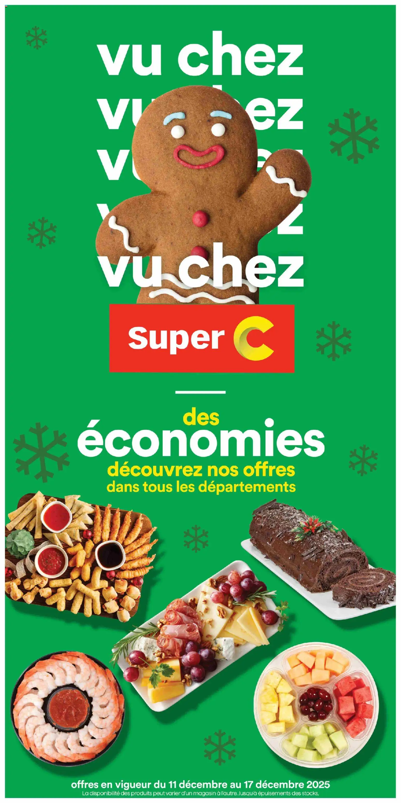 Preview of leaflet Cahier écono from shop Super C is valid from Dec 11, 2025