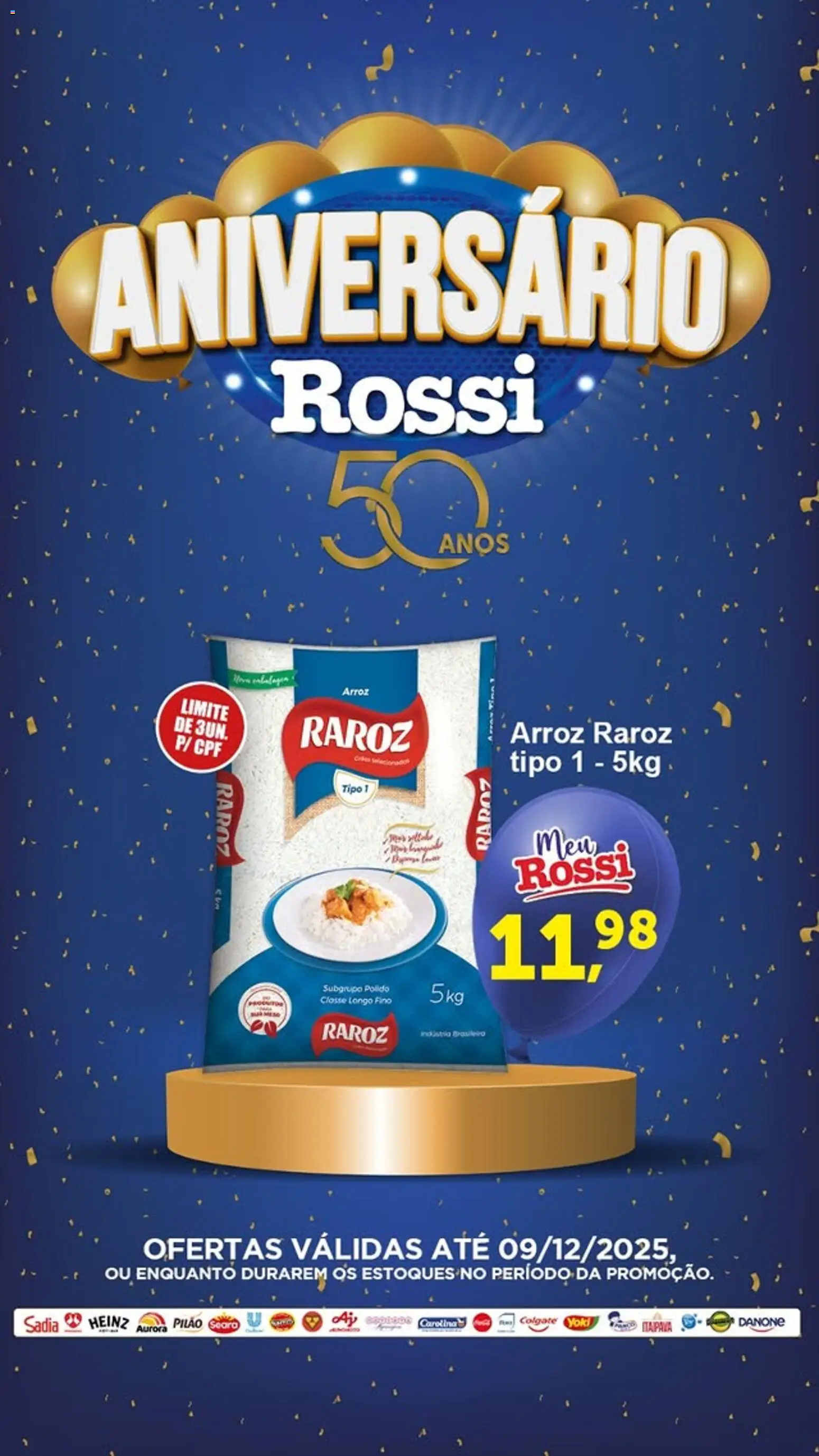 Pré-Visualização do folheto "Ofertas da semana" da loja Rossi Supermercados válido a partir de 07/12/2025