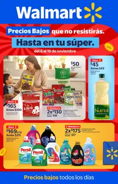 Vista previa las ofertas de la tienda Walmart - Folleto Hasta en tu súper desde el 06/11/2025 