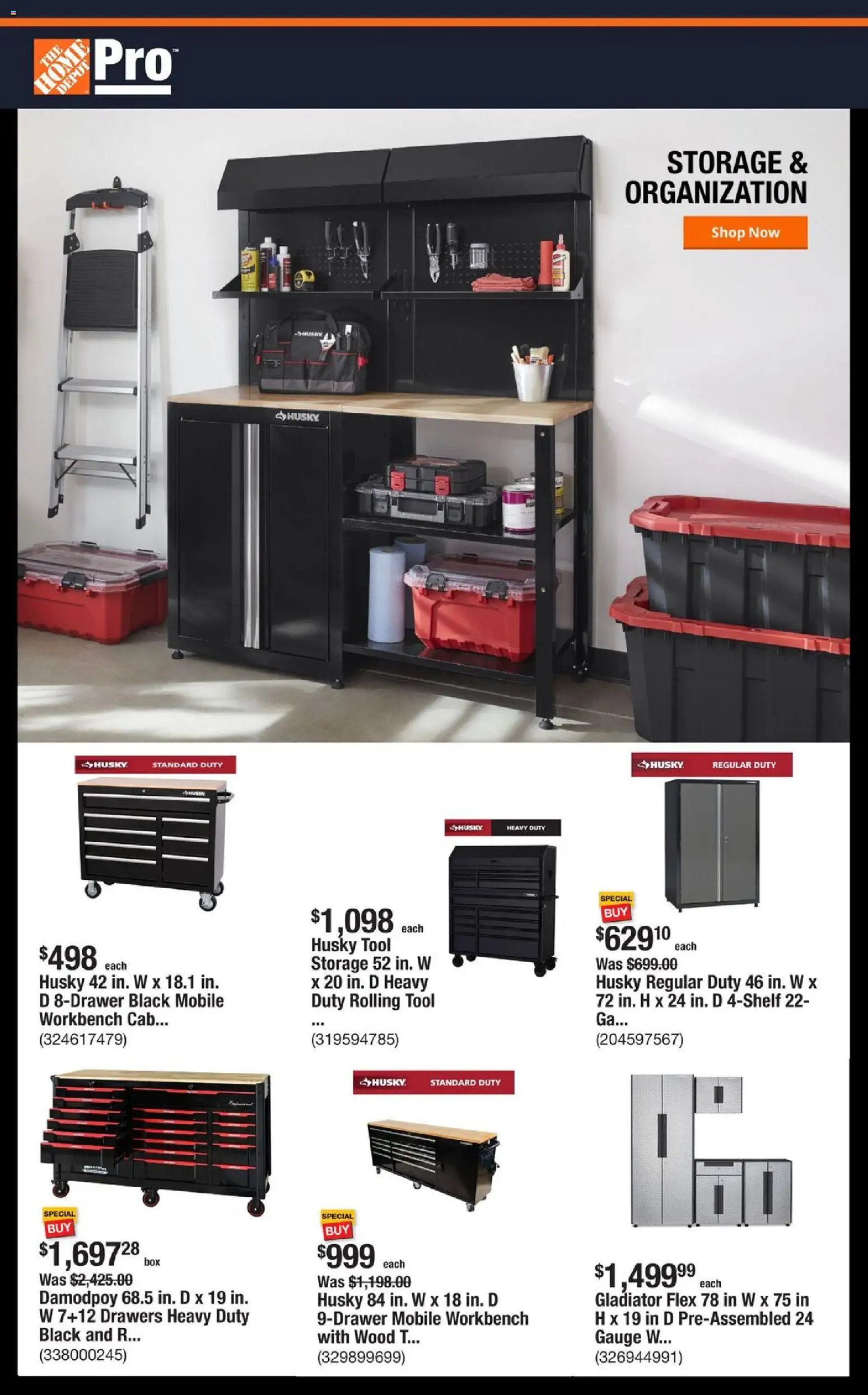 Ad Preview of Home Depot Shop Pro Ad - FL from 12/01/2025