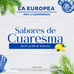 Vista previa las ofertas de la tienda La Europea - Catálogo Sabores de Cuaresma desde el 17/02/2026 