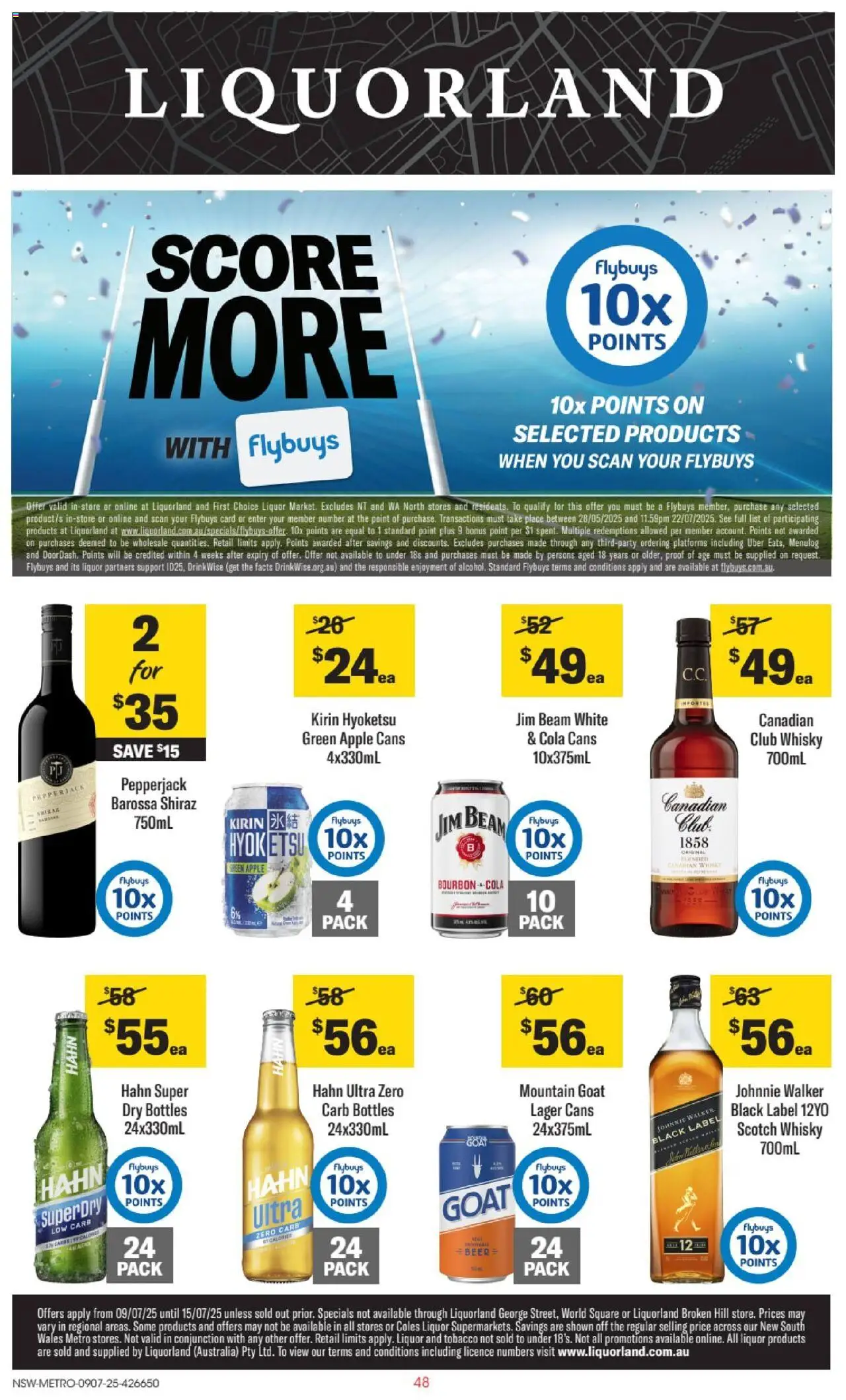 Liquorland catalogue valid from 09/07/2025 - page 1