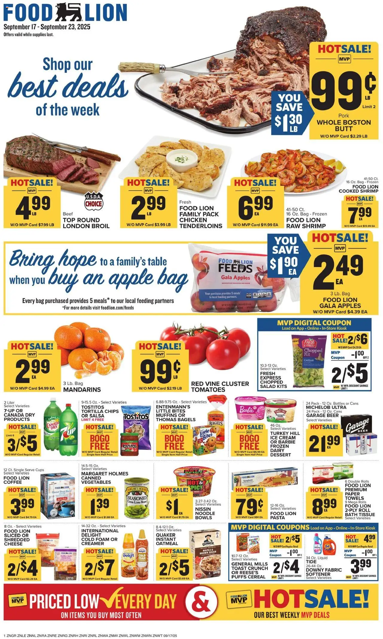 Ad Preview of Food Lion Weekly Ad from 09/17/2025