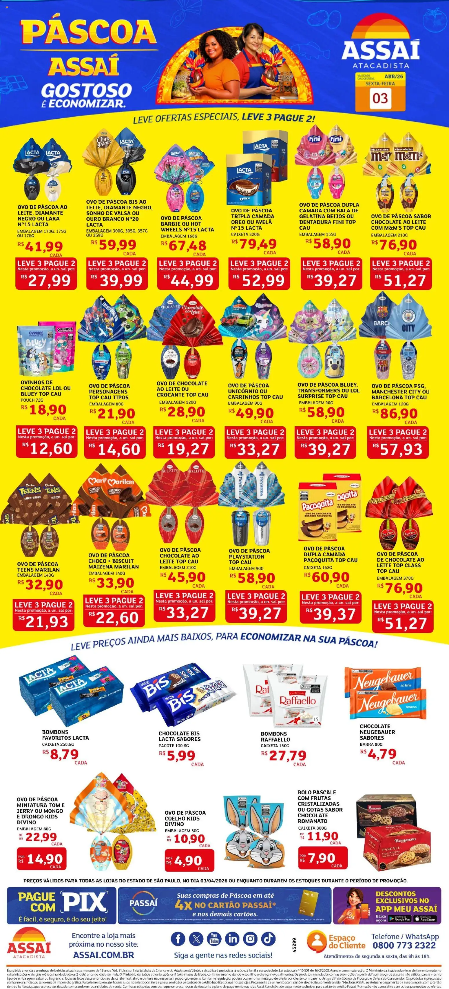 Pré-Visualização do folheto "Assaí Atacadista ofertas - SP" da loja Assaí Atacadista válido a partir de 03/04/2026