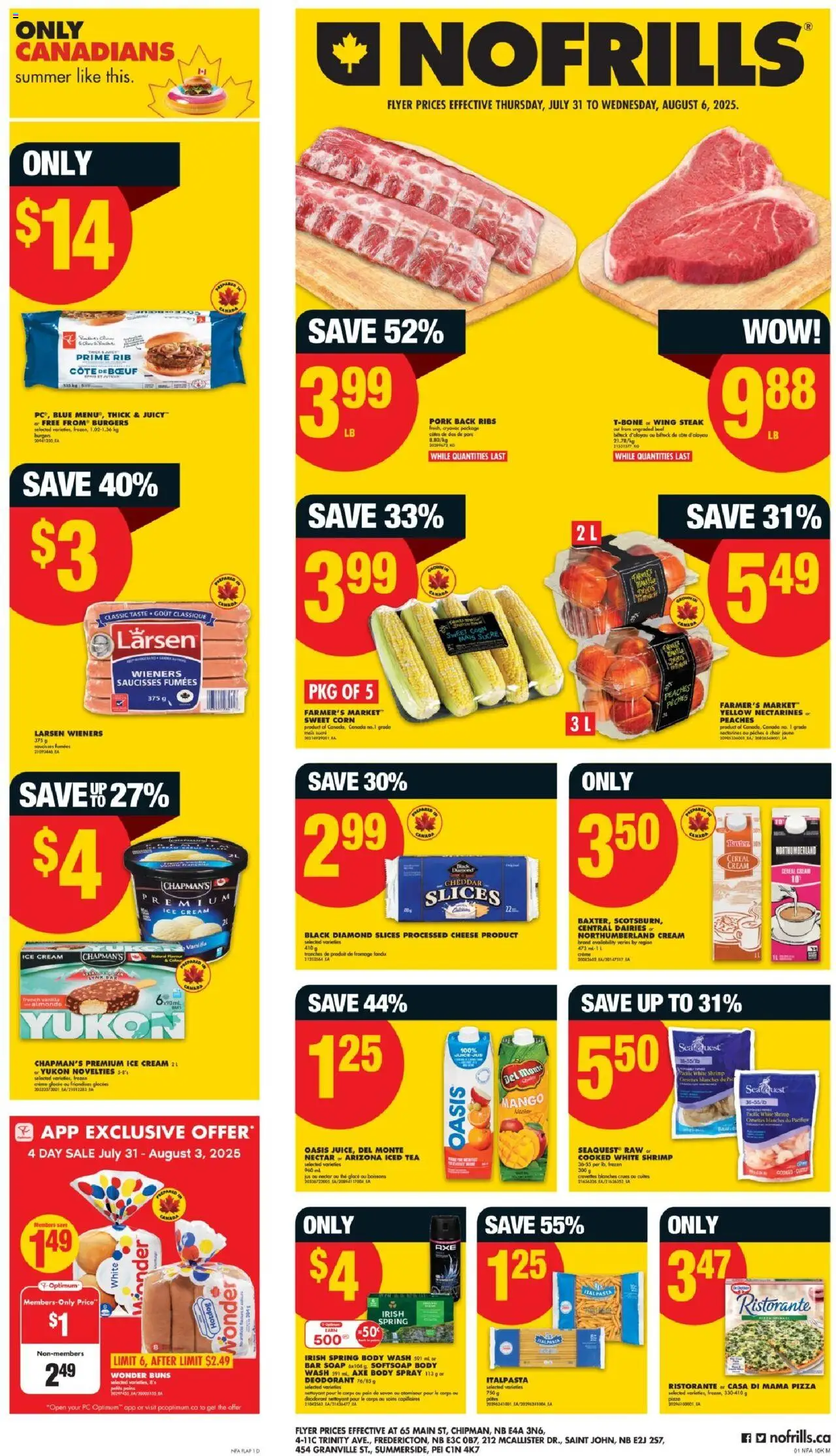 No Frills flyer valid from Jul 31, 2025 - page number 1