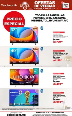 Vista previa las ofertas de la tienda Del Sol y Woolworth - Buen Fin desde el 13/11/2025 | Página: 16