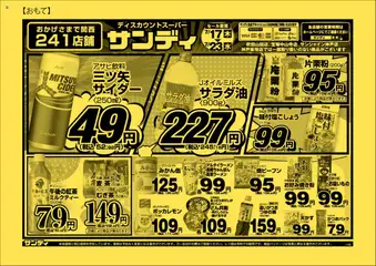 サンディの2025/07/17から2025/07/23までのチラシはここチラシ