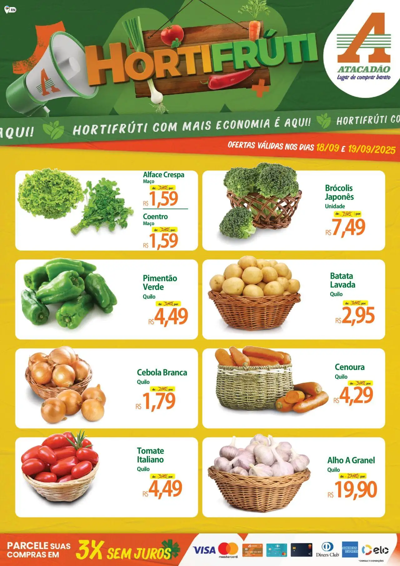 Atacadão folheto "Ofertas - RN" válido a partir de 18/09/2025 - número de página 1