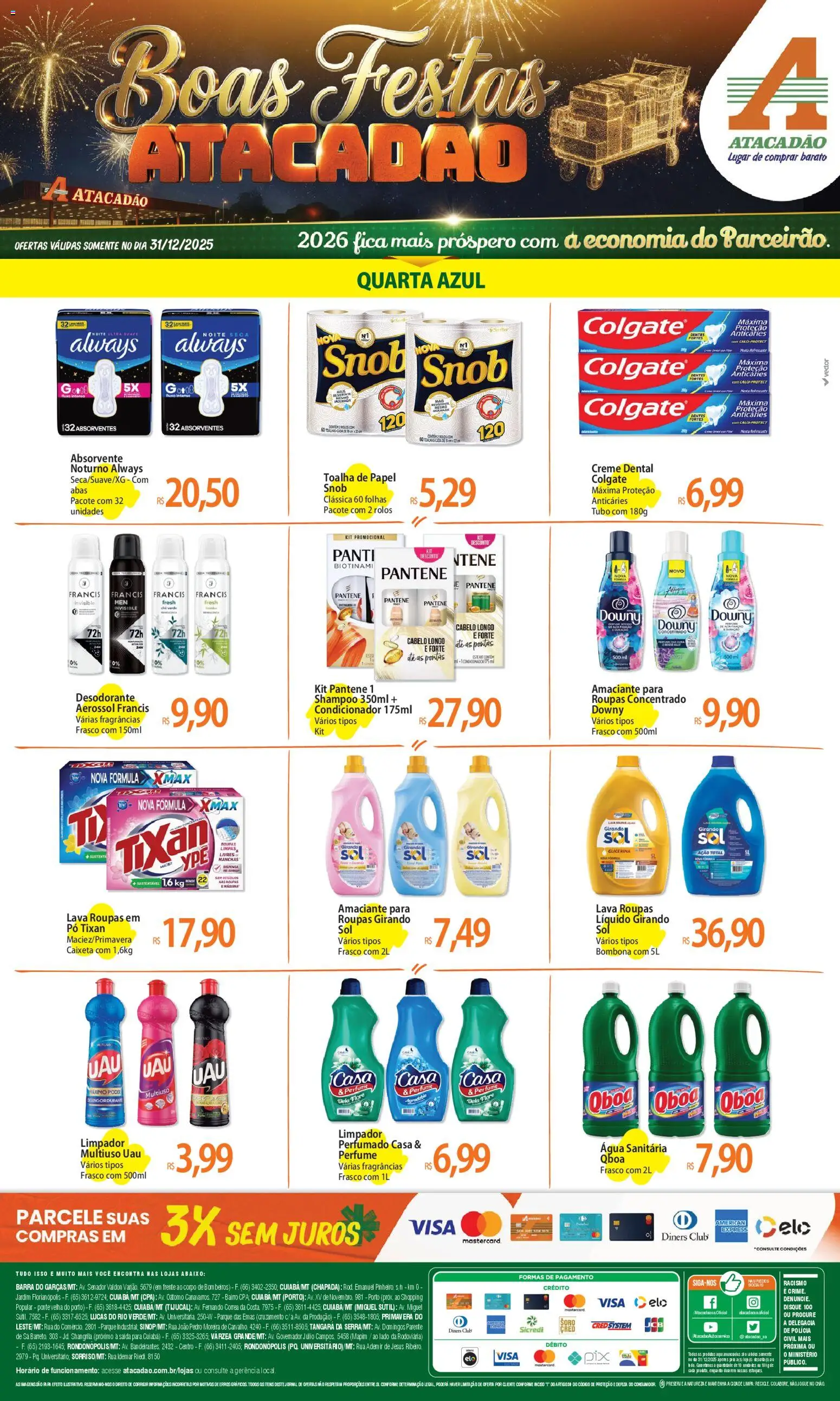 Pré-Visualização do folheto "Ofertas - MT" da loja Atacadão válido a partir de 31/12/2025