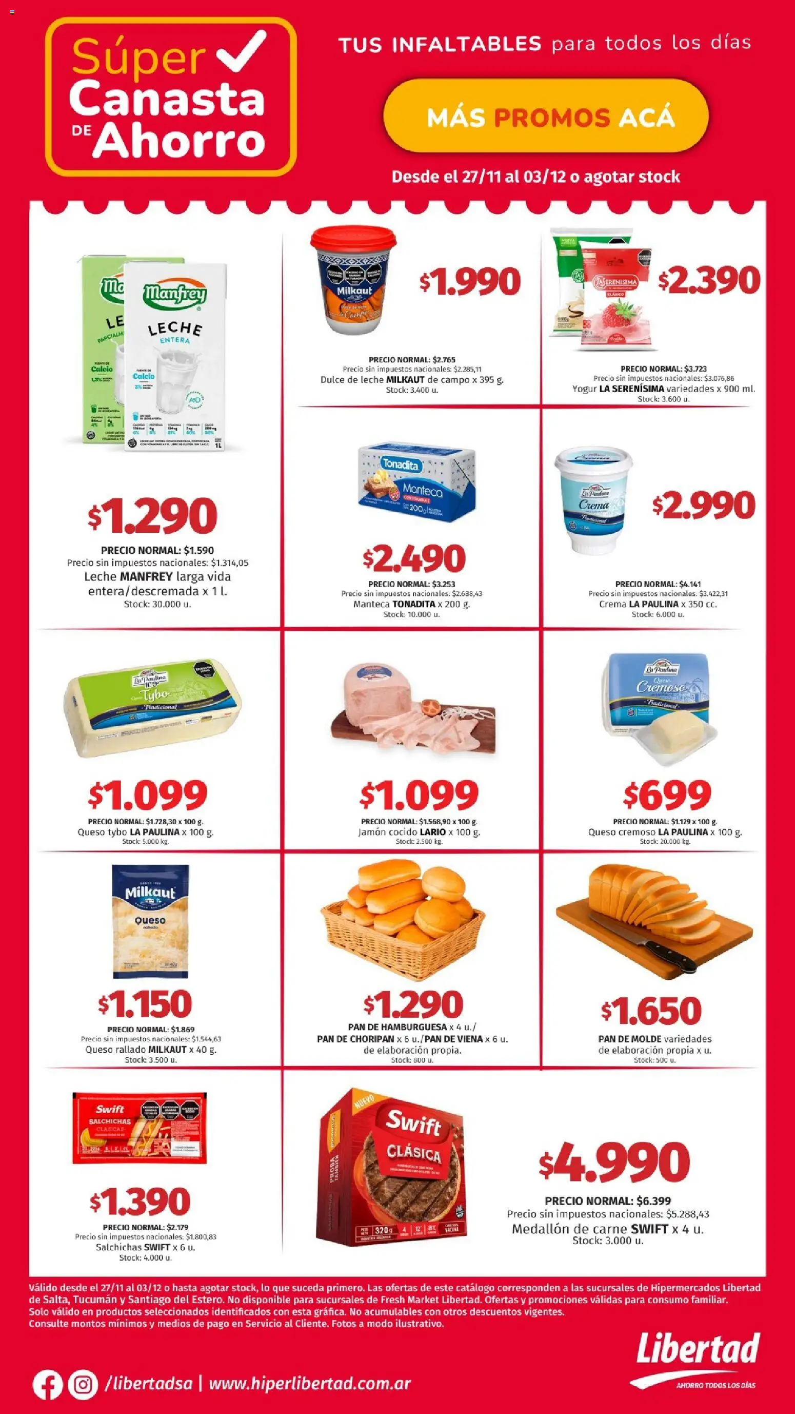 Vista previa del folleto de la tienda Hipermercado Libertad válido desde el 27/11/2025 