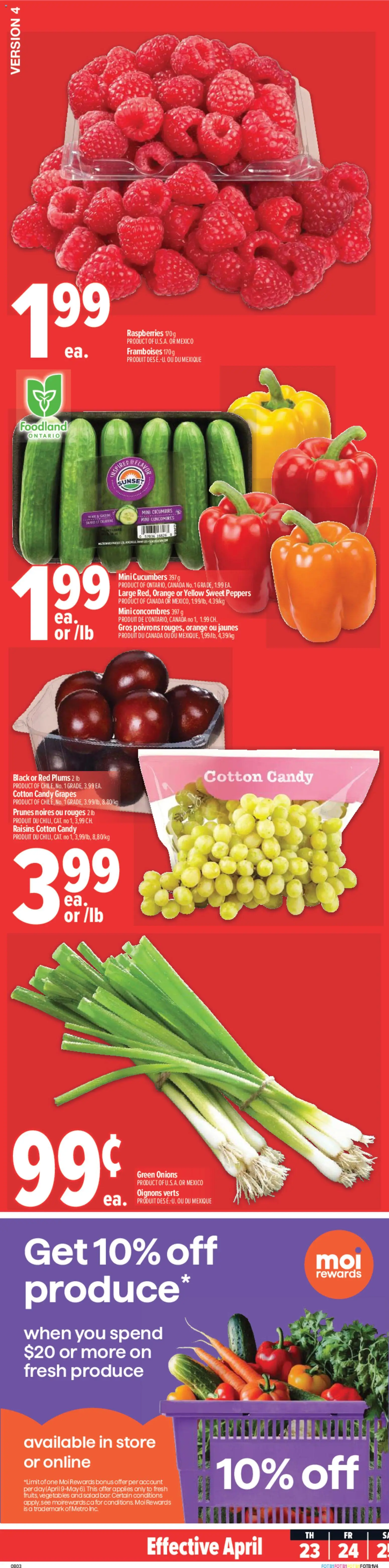 Preview of leaflet Metro weekly flyer - Trois-Pistoles from shop Metro is valid from Apr 23, 2026