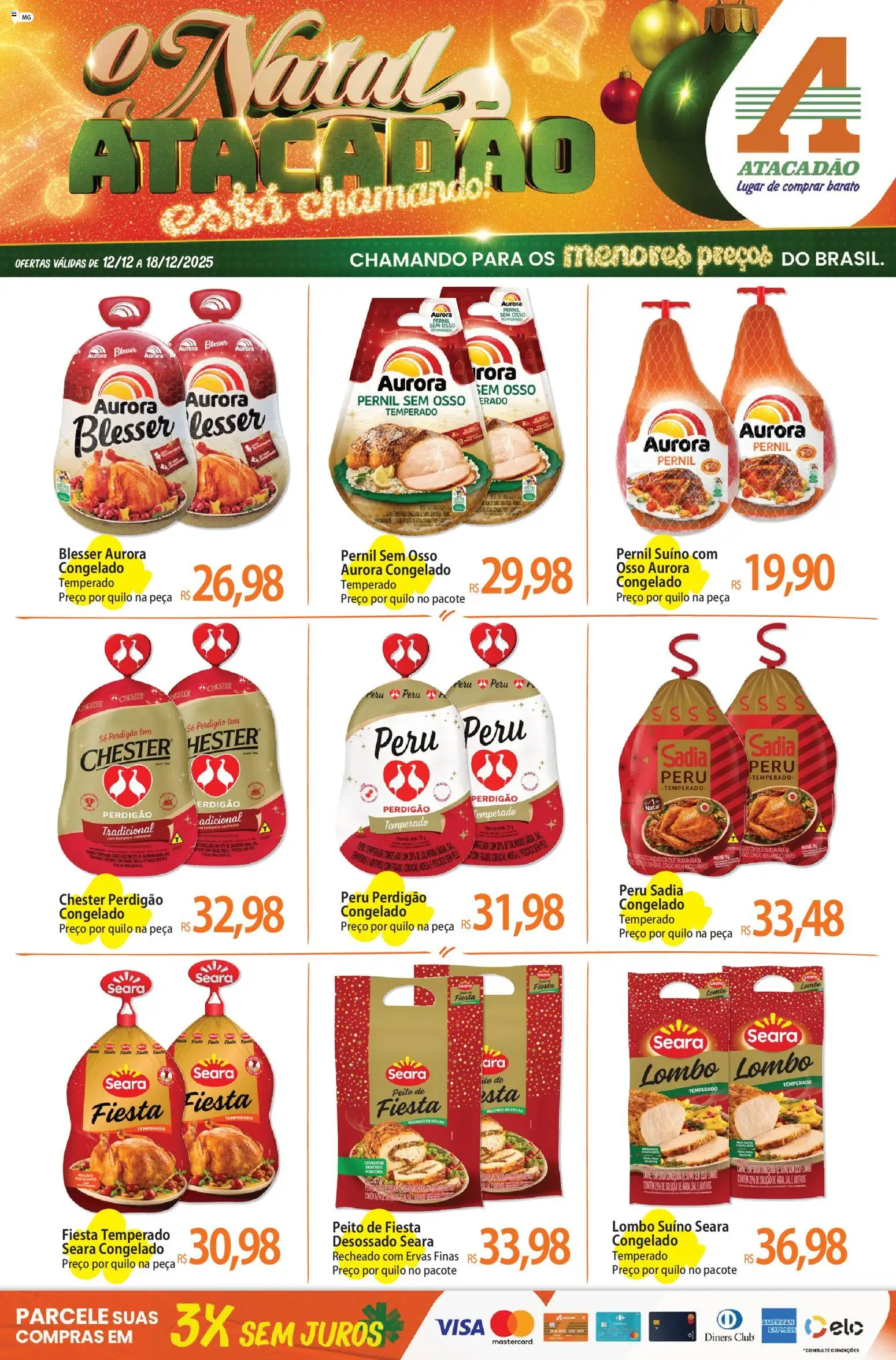 Pré-Visualização do folheto "Ofertas - MG" da loja Atacadão válido a partir de 12/12/2025