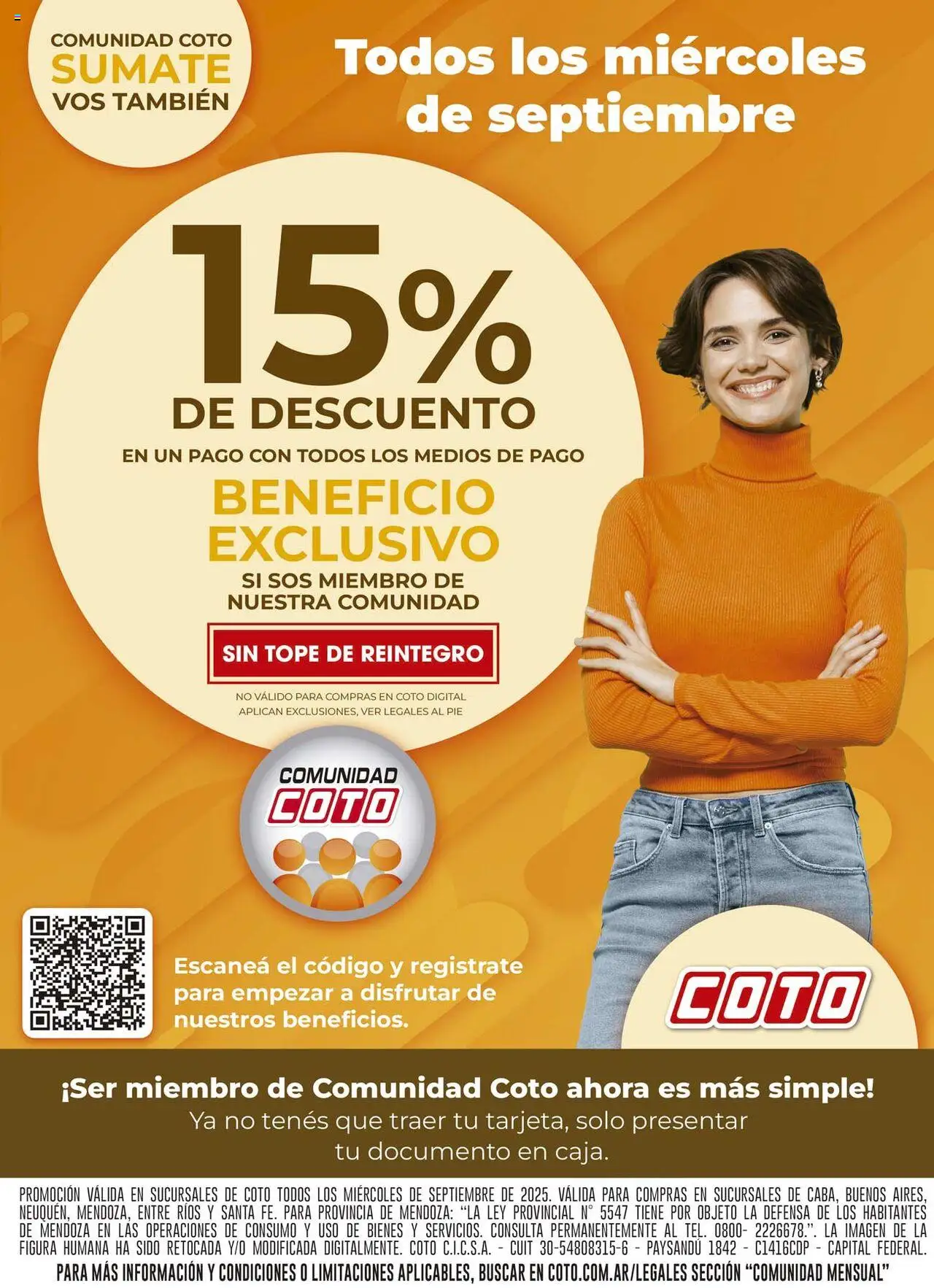 Coto 15% de descuento del 03/09/2025 >> Catálogo