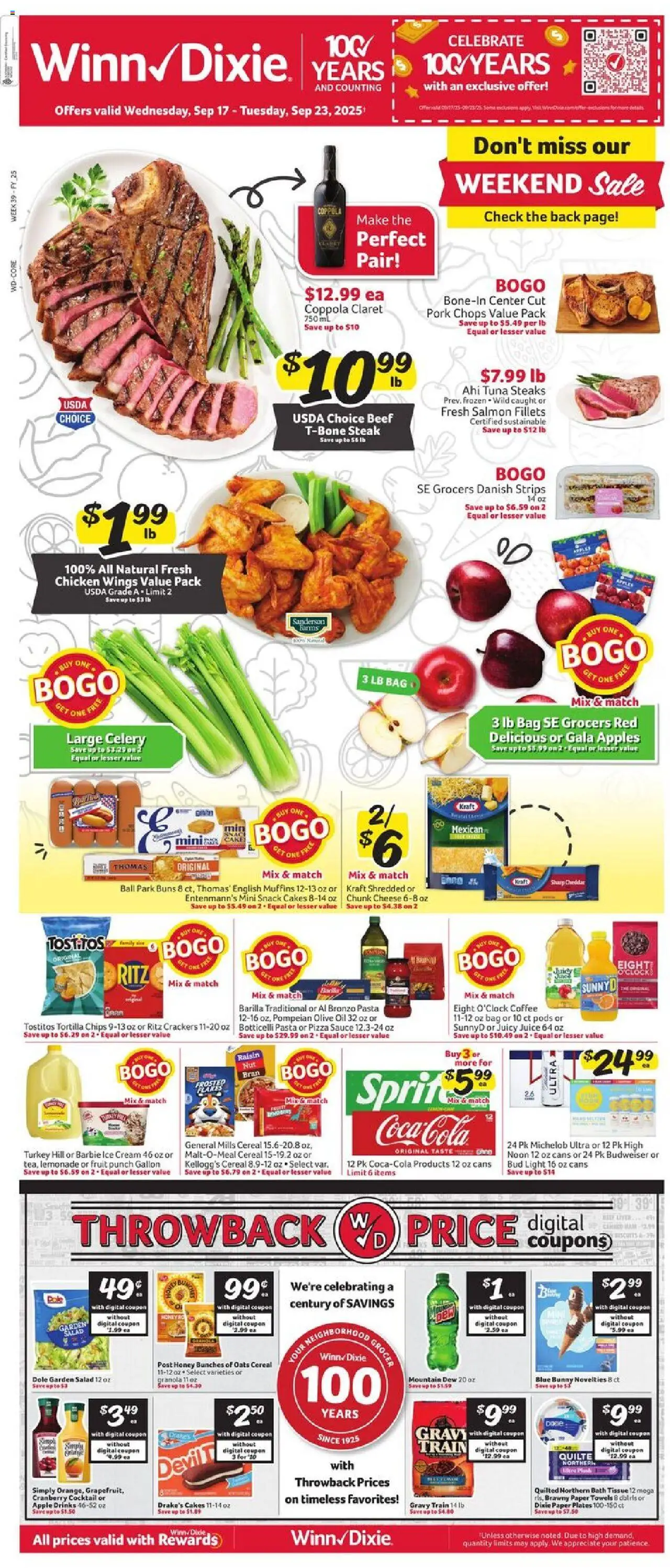 Winn Dixie Weekly Circular - FL from 09/17/2025 - Flyer - Page number 1
