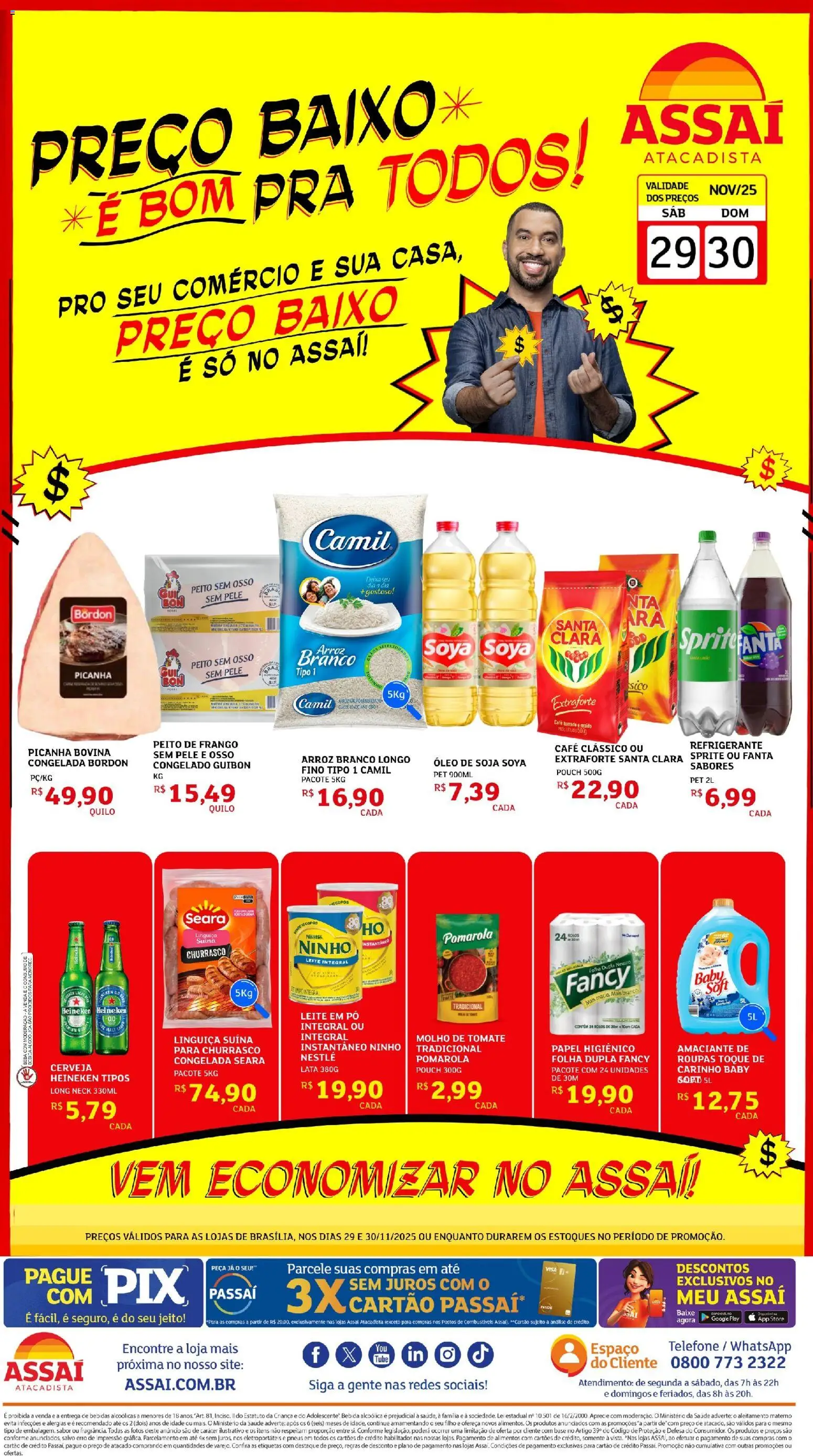 Pré-Visualização do folheto "Encarte - DF" da loja Assaí Atacadista válido a partir de 29/11/2025