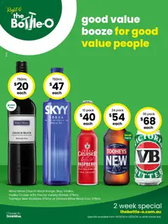 Preview of catalogue Catalogue CANBERRA from shop The Bottle-O valid 19/01/2026