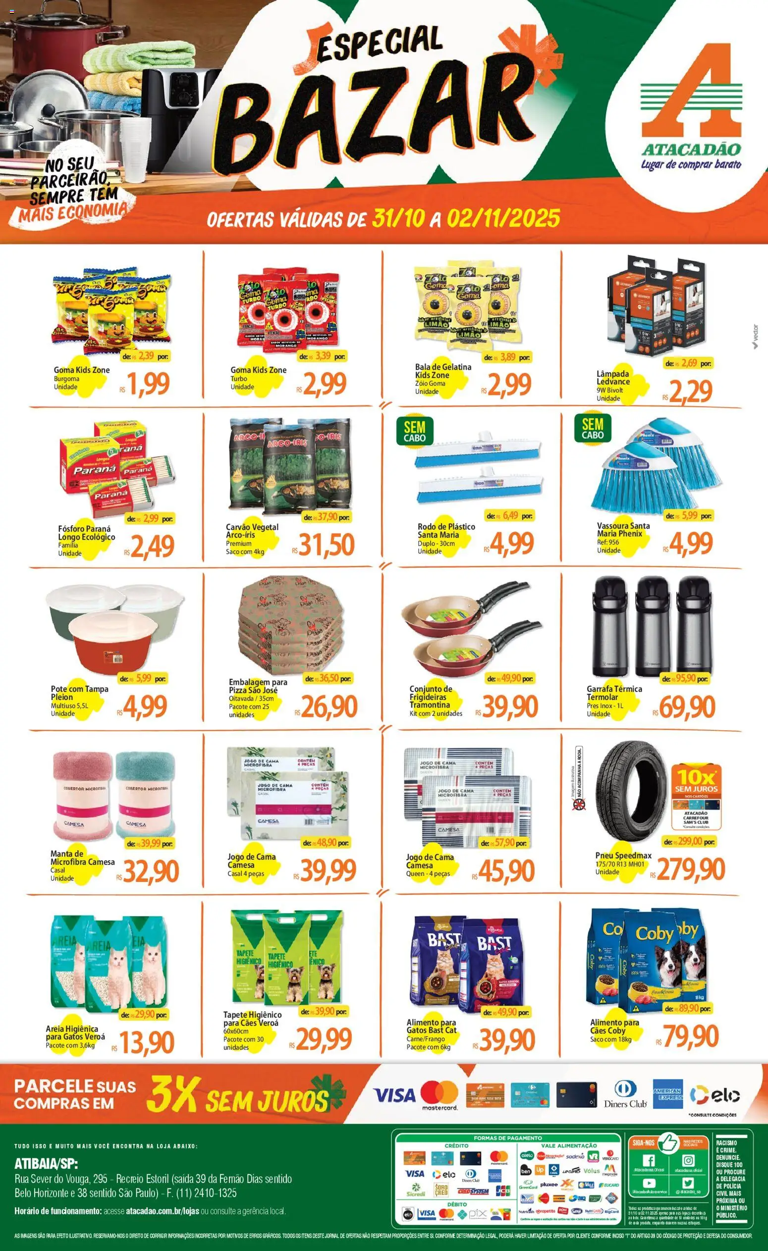 Pré-Visualização do folheto "Ofertas - SP" da loja Atacadão válido a partir de 31/10/2025