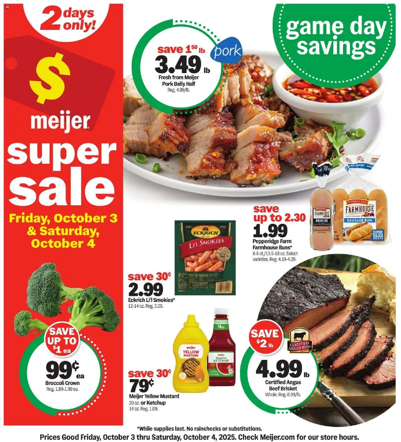 MEIJER AD from 10/03/2025 - Super Sale - PREVIEW - Page number 1