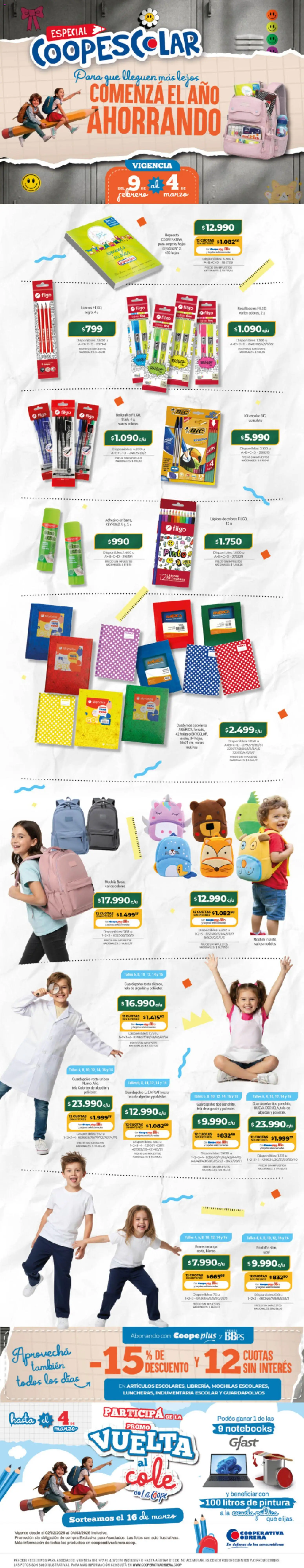 Vista previa del folleto de la tienda Cooperativa Obrera válido desde el 09/02/2026 