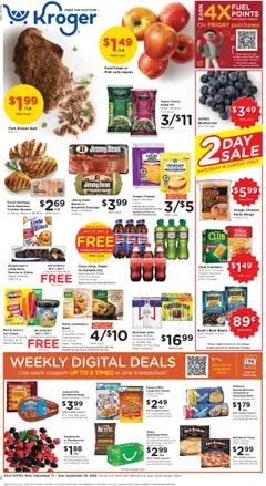 Ad Preview of Kroger Weekly Ad from 09/17/2025