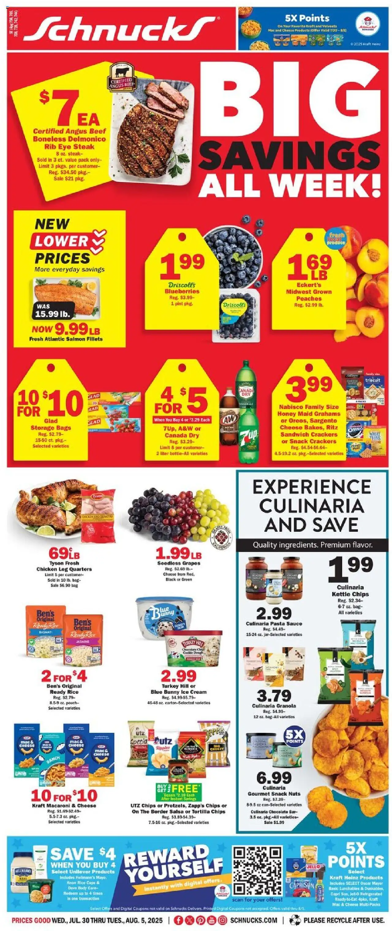 Schnucks Weekly Print Ad - IN from 07/30/2025 - Flyer - Page number 1