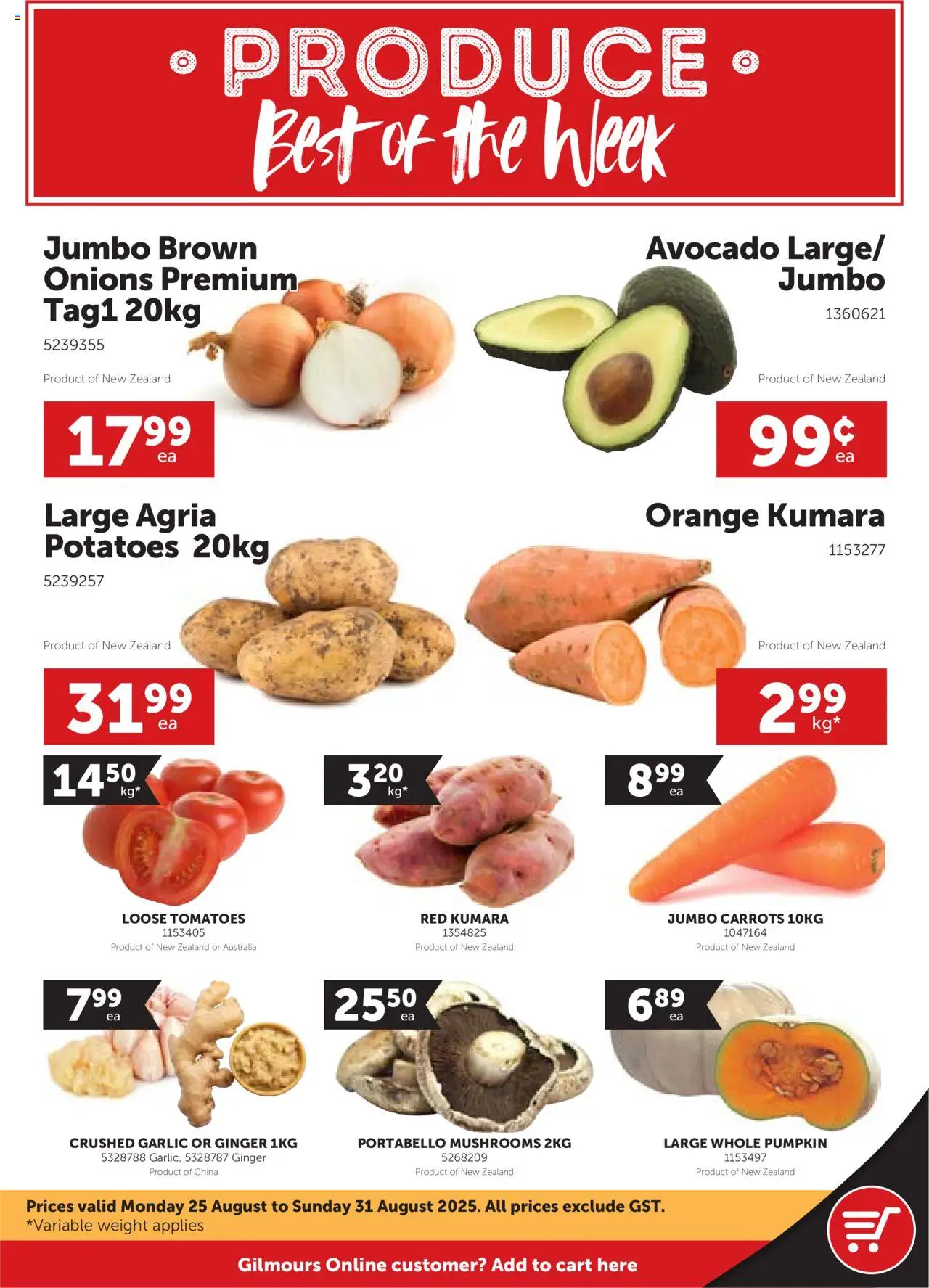 Catalogue Gilmours catalogue valid from 25 Aug 2025 - page 1