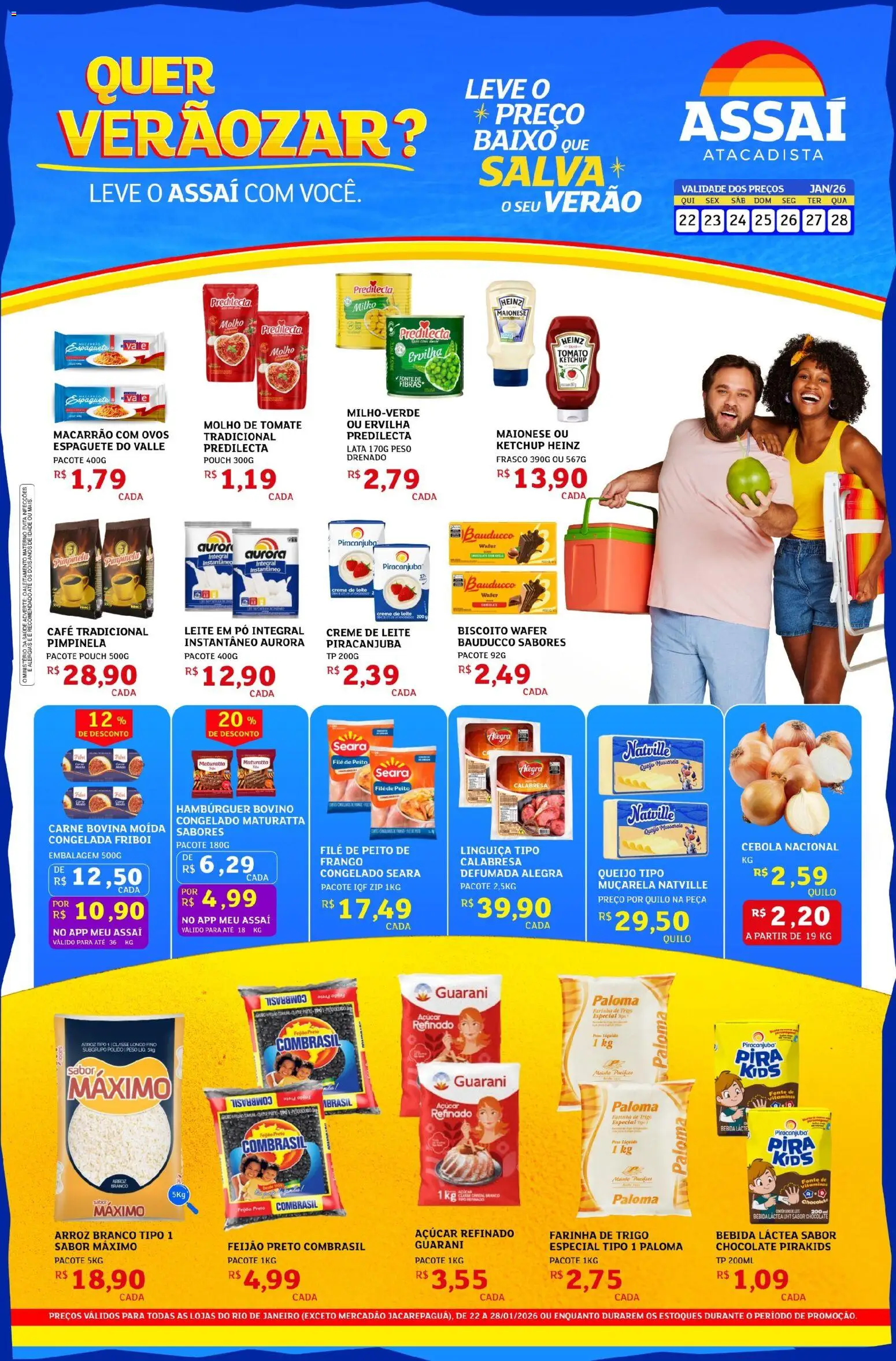 Pré-Visualização do folheto "Encarte - RJ" da loja Assaí Atacadista válido a partir de 22/01/2026