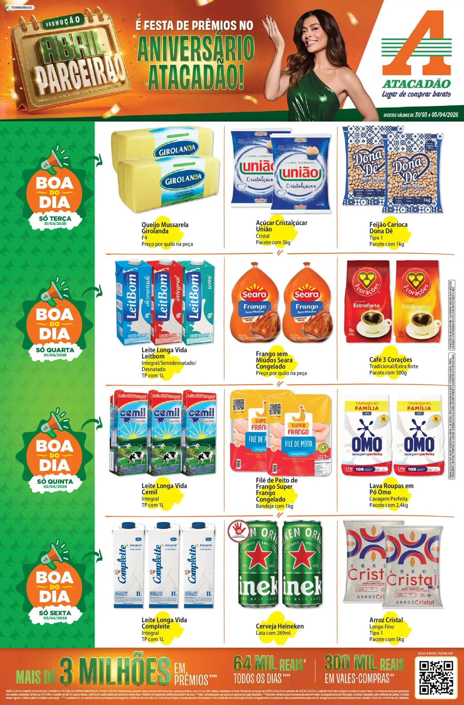 Pré-Visualização do folheto "Atacadão ofertas - GO" da loja Atacadão válido a partir de 31/03/2026