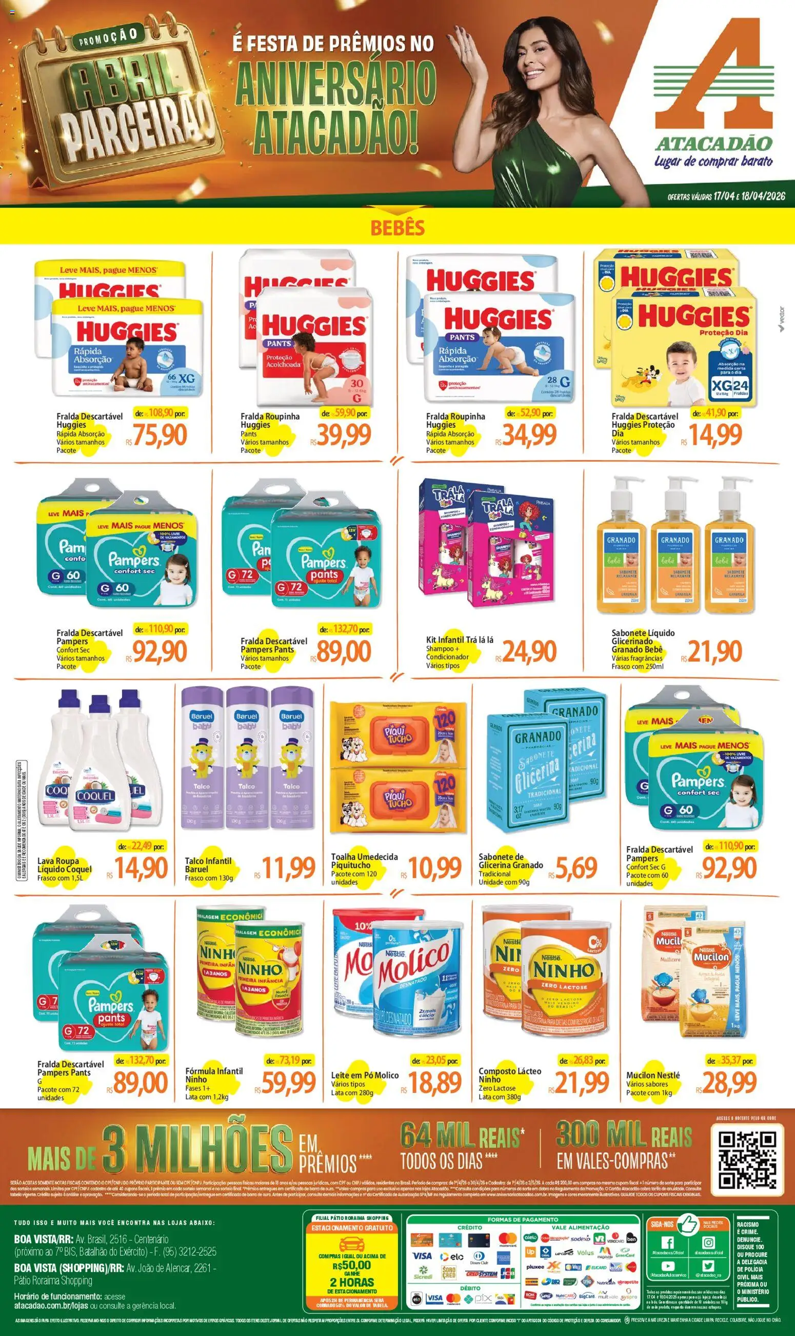 Pré-Visualização do folheto "Atacadão ofertas - RR" da loja Atacadão válido a partir de 17/04/2026