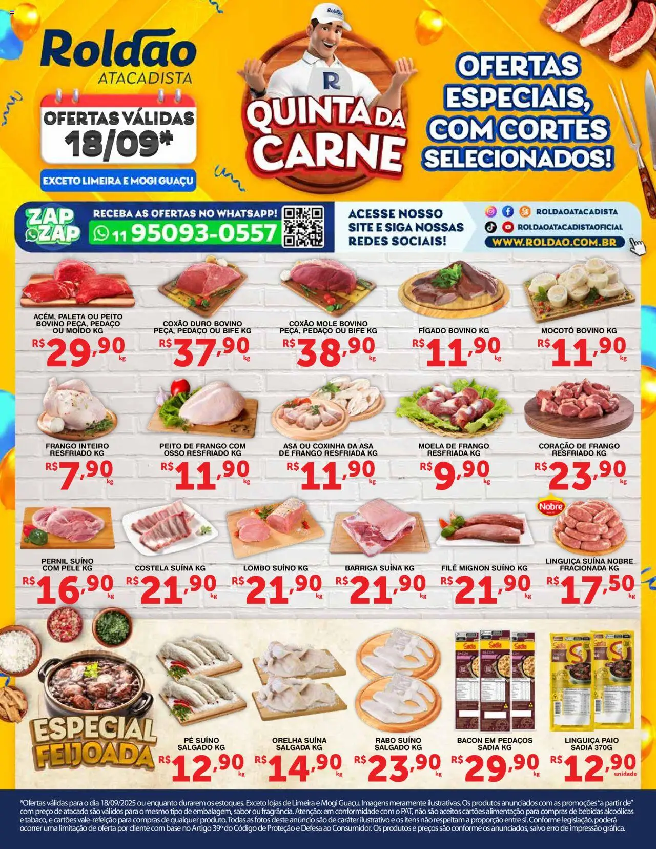 Roldão folheto "Ofertas Quinta da Carne" válido a partir de 18/09/2025 - número de página 1