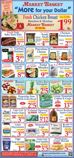 Ad Preview of Market Basket Ad from 10/12/2025