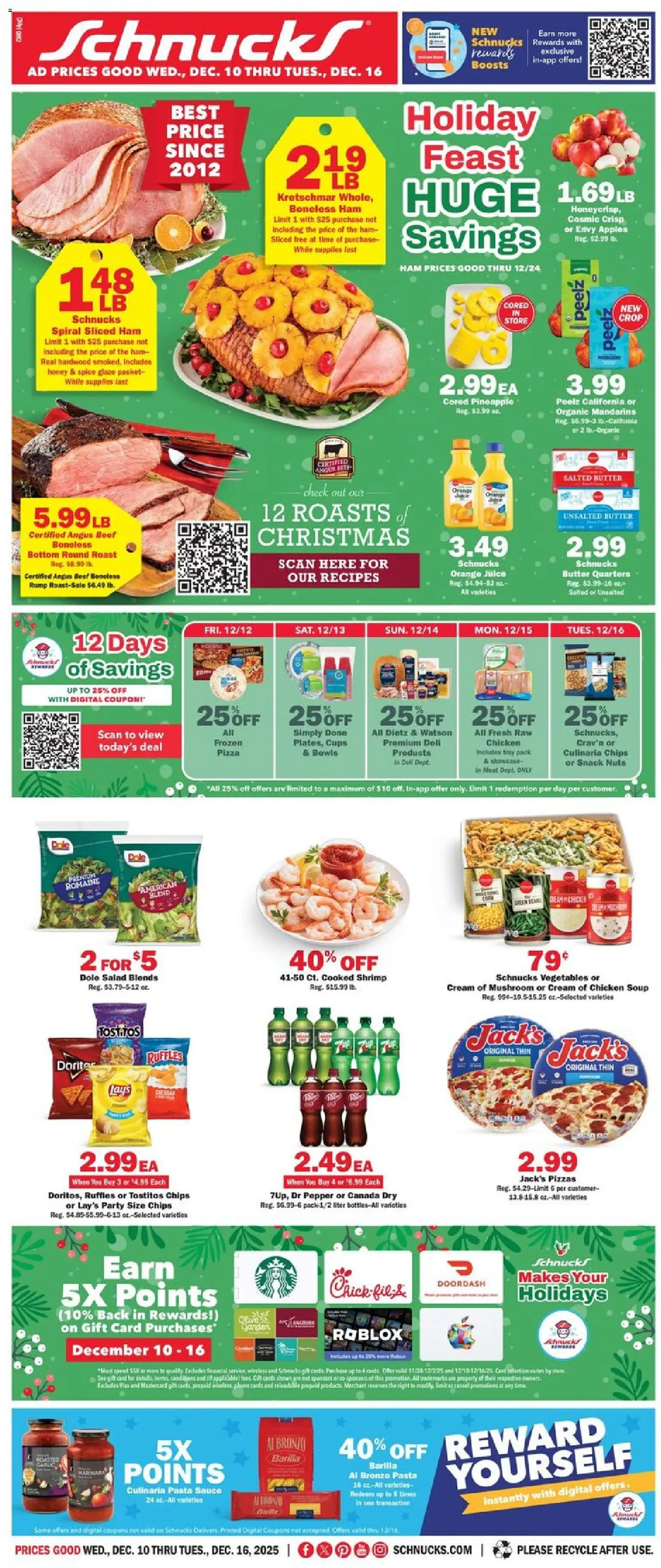 Ad Preview of Schnucks Weekly Print Ad - MO from 12/10/2025