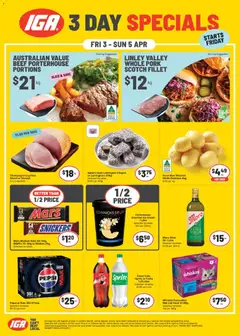Preview of catalogue IGA Weekend Specials NT/WA from shop IGA valid 03/04/2026