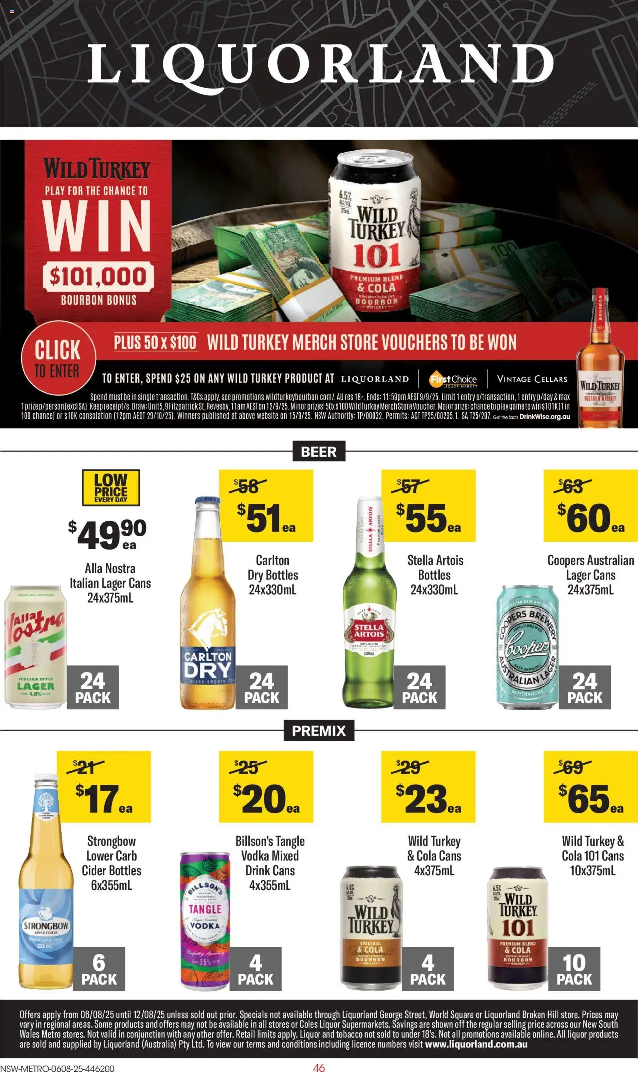 Liquorland catalogue valid from 06/08/2025 - page 1