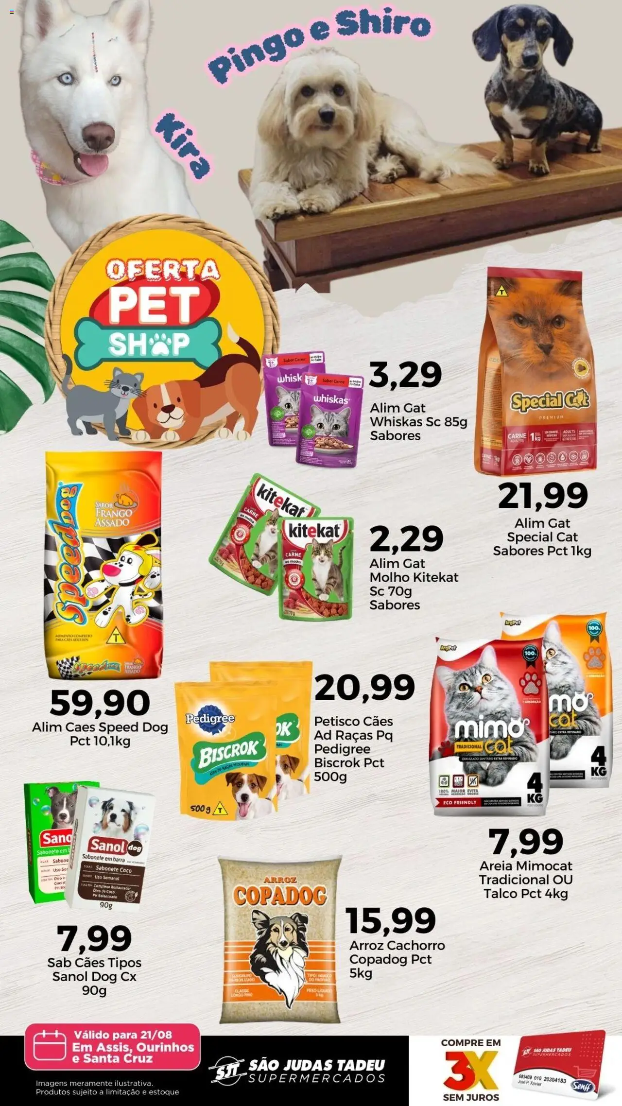 São Judas Tadeu folheto "Ofertas Especial Pet" válido a partir de 21/08/2025 - número de página 1