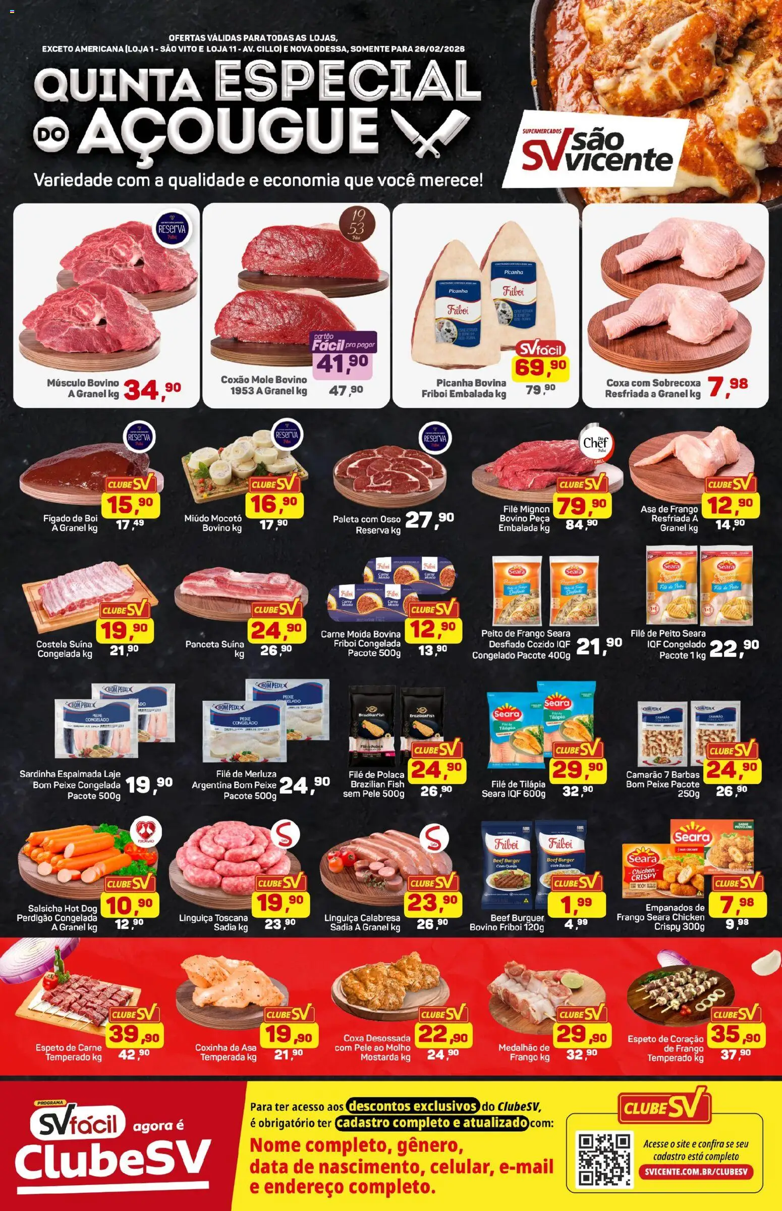 Pré-Visualização do folheto "Ofertas da semana" da loja Supermercados São Vicente válido a partir de 26/02/2026