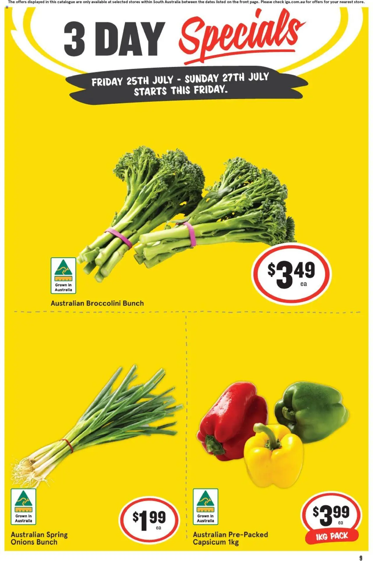 IGA catalogue valid from 25/07/2025 - page 1