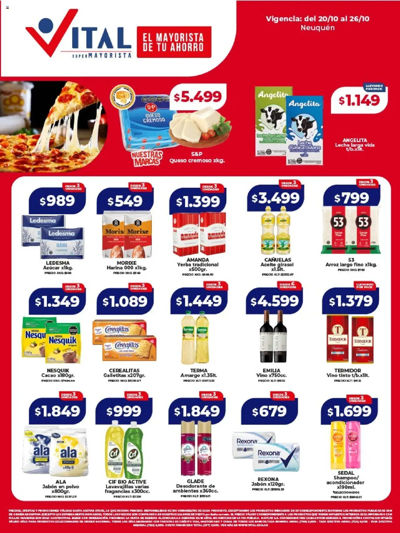 Vital Ofertas - Neuquén del 20/10/2025 >> Catálogo