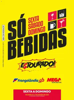 Pré-Visualização do folheto "Ofertas Bebidas" da loja Frangolândia válido a partir de 15/08/2025