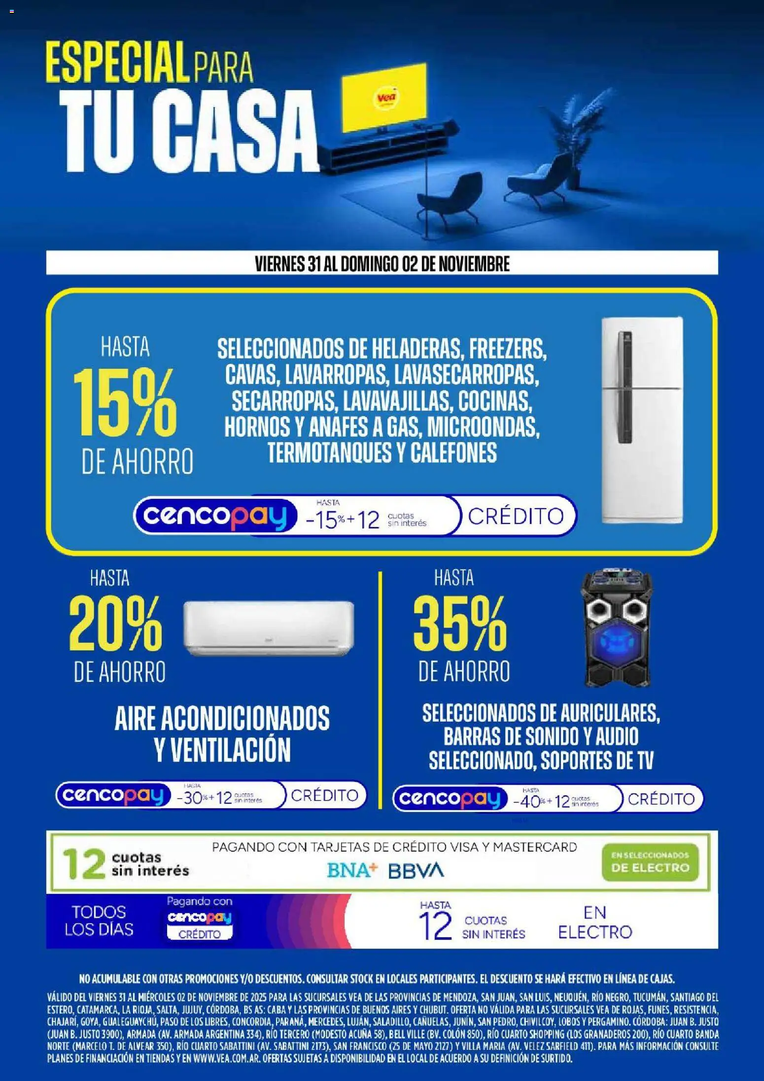 Vista previa del folleto de la tienda Vea válido desde el 31/10/2025 