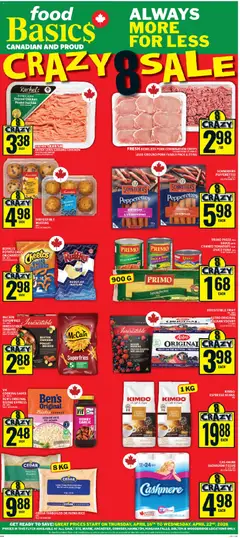 Un aperçu du dépliant Food Basics weekly flyer - Ancaster du magasin Food Basics est valide à partir 16 avr. 2026