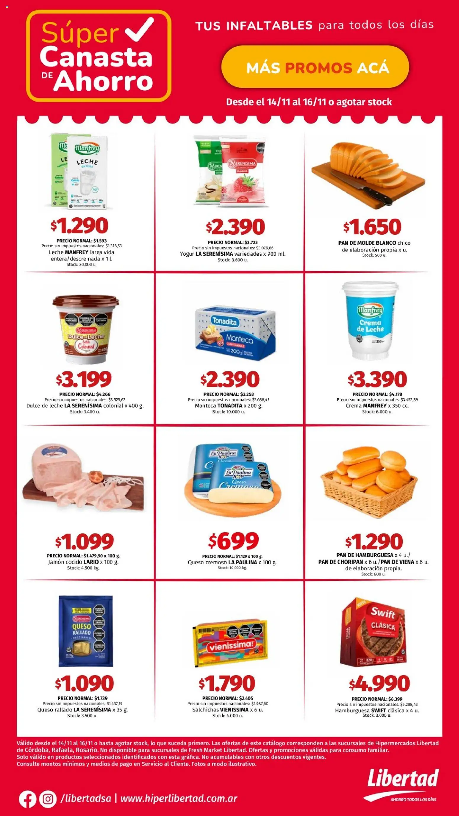 Vista previa del folleto de la tienda Hipermercado Libertad válido desde el 14/11/2025 