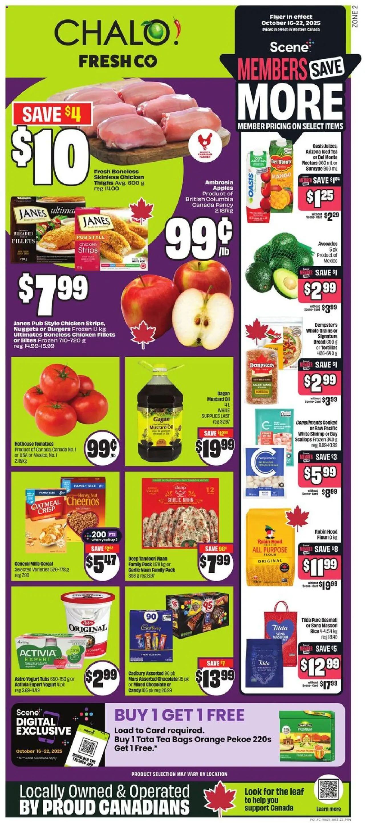 FreshCo flyer valid from Oct 16, 2025 - page number 1
