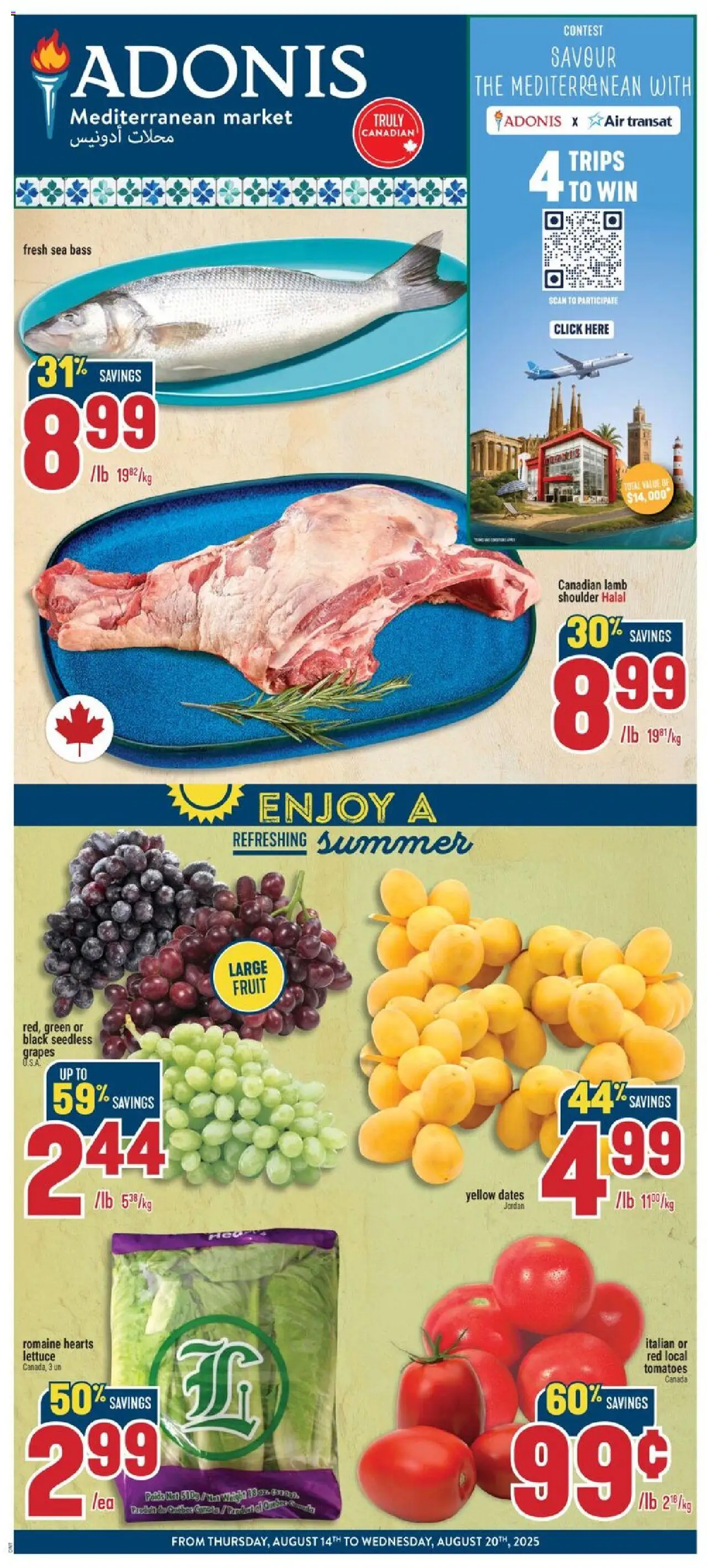 Adonis flyer valid from Aug 14, 2025 - page number 1