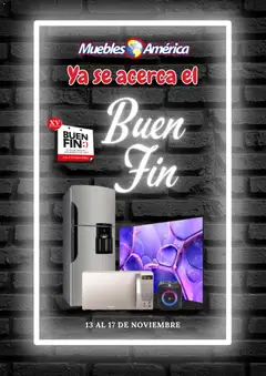 Vista previa las ofertas de la tienda Muebles America - Buen Fin aviso desde el 04/11/2025 