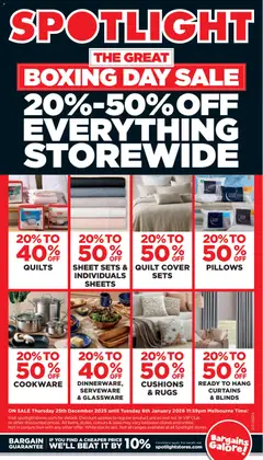 Preview of catalogue Catalogue from shop Spotlight valid 25/12/2025